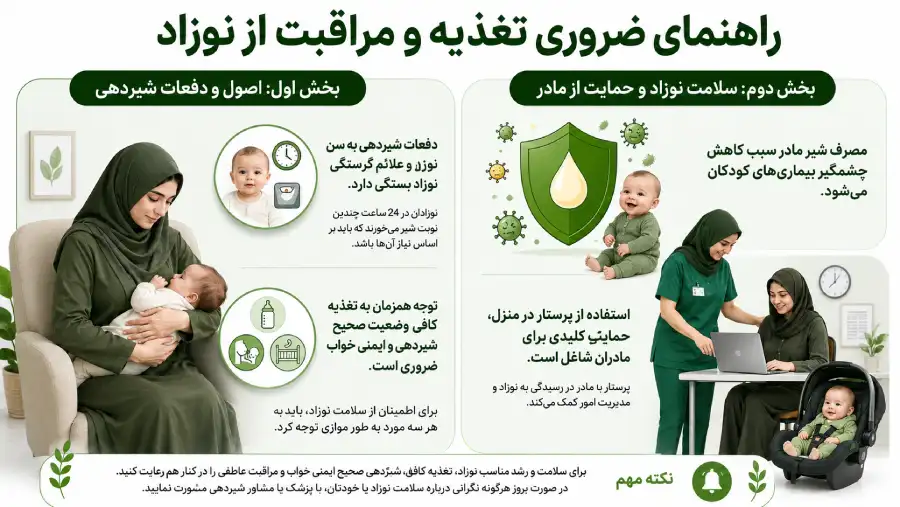شیردهی به نوزاد
