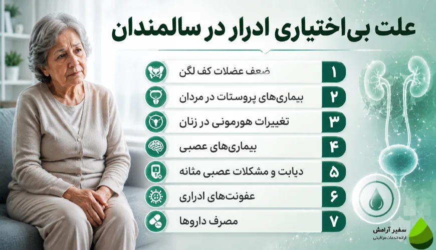 علت بی اختیاری ادرار در سالمندان