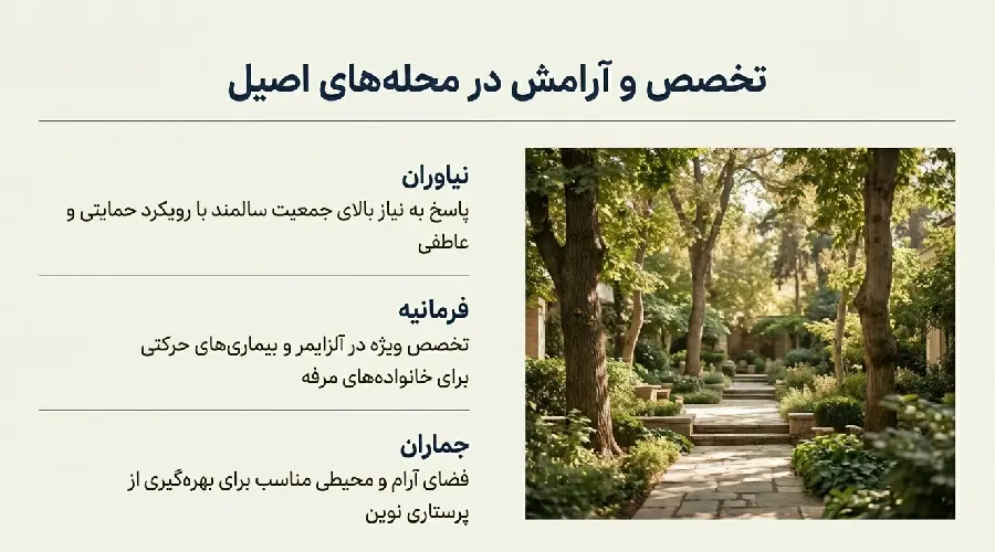 مراقبت سالمندان شمال تهران