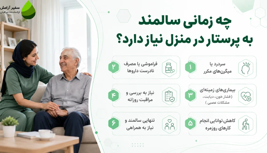 چه زمانی سالمند به پرستار نیاز دارد؟