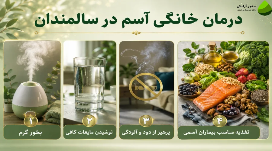 درمان خانگی آسم در سالمندان