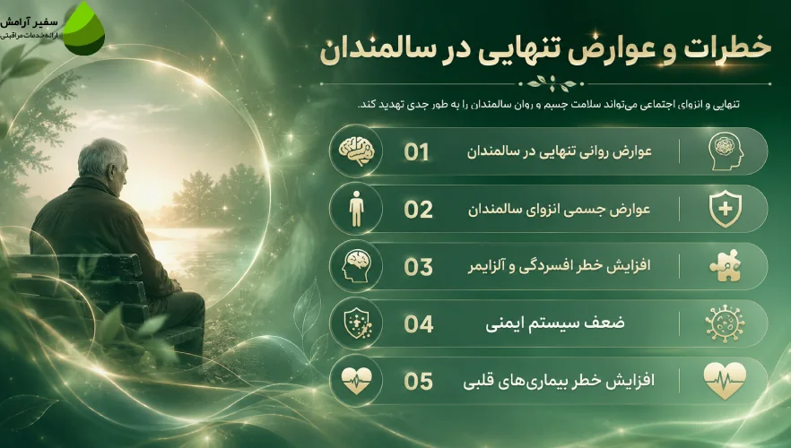 خطرات و عوارض تنهایی در سالمندان