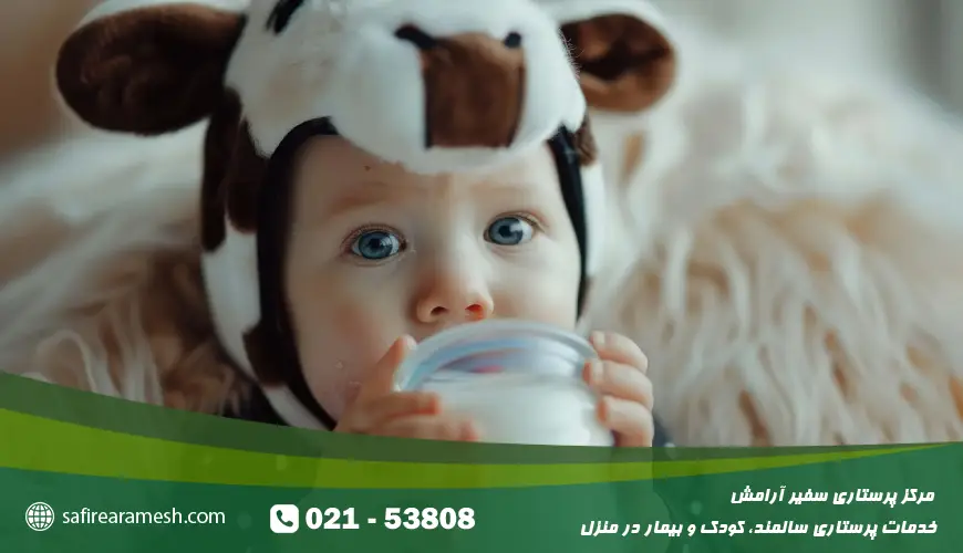 علائم حساسیت به پروتئین گاوی در نوزادان