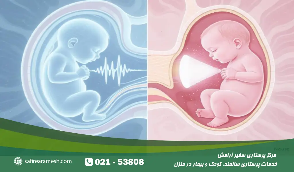 صدای یکنواخت سشوار مشابه صداهایی است که نوزاد در رحم شنیده است، مانند ضربان قلب و جریان خون مادر