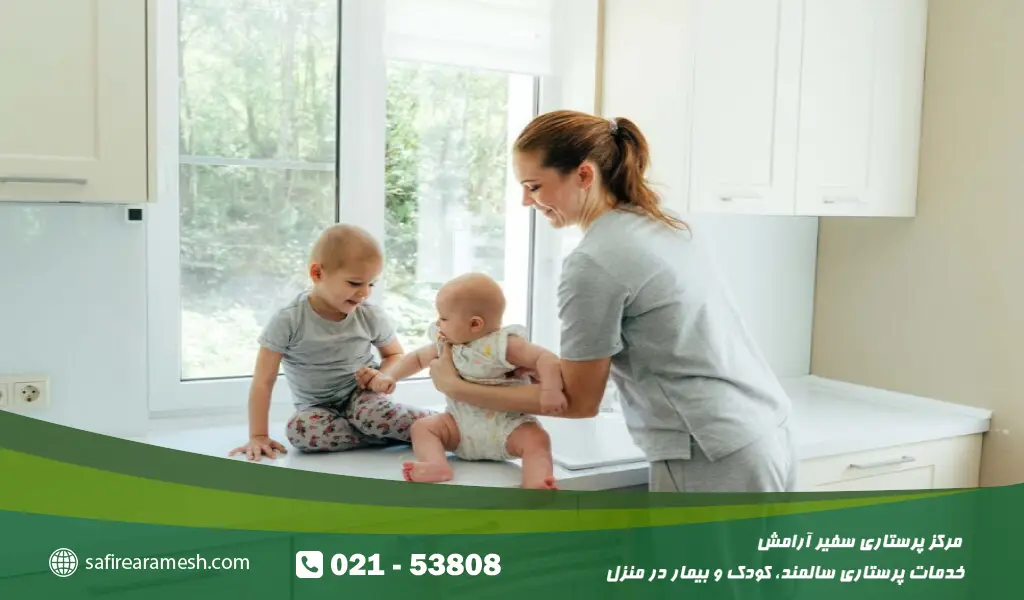 پرستار کودک و نوزاد در منزل شبانه روزی ساعتی موسسه پرستاری مراقبتی سفیر آرامش