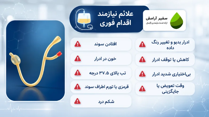 عوارض رایج استفاده از سوند ادراری در سالمندان