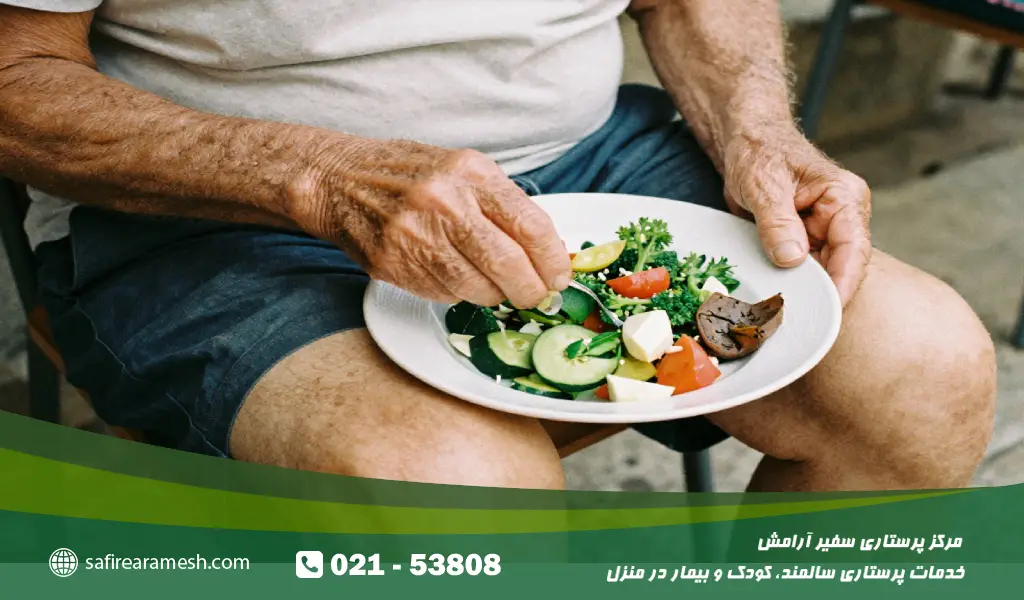 رعایت الگوهای غذایی سالم مانند رژیم مدیترانهای