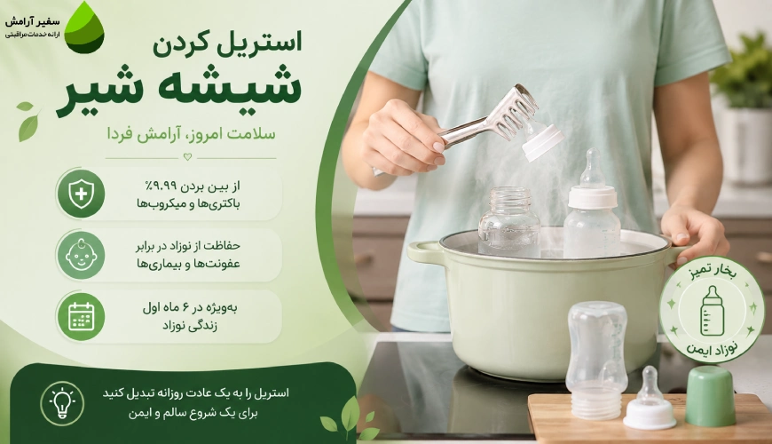 آیا شیشه شیر را بعد از هر بار استفاده باید استریل کنیم؟